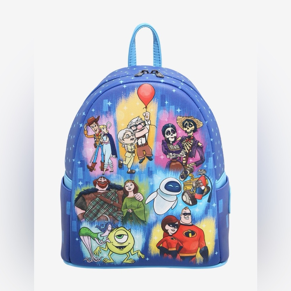 Loungefly Disney Pixar Couples Mini Backpack New